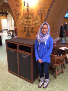 Iffat Bhuiyan at the Rathskeller in Memorial Union.