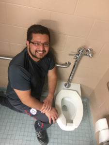 Johnny Uelmen in his research environment.