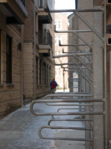 Vertical bike racks 