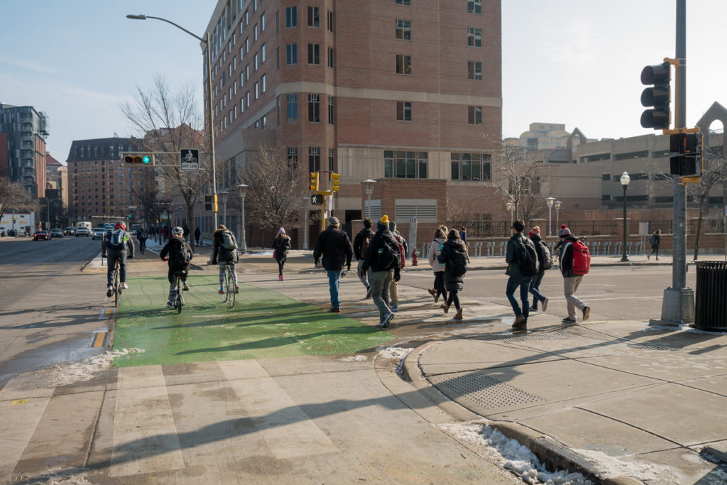 University Avenue bikers