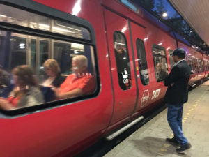 Metro station in Copenhagen. 