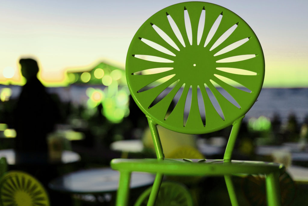 Green terrace Chair
