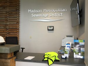 The first stop on our tour was the district’s LEED Platinum certified Maintenance Building. 