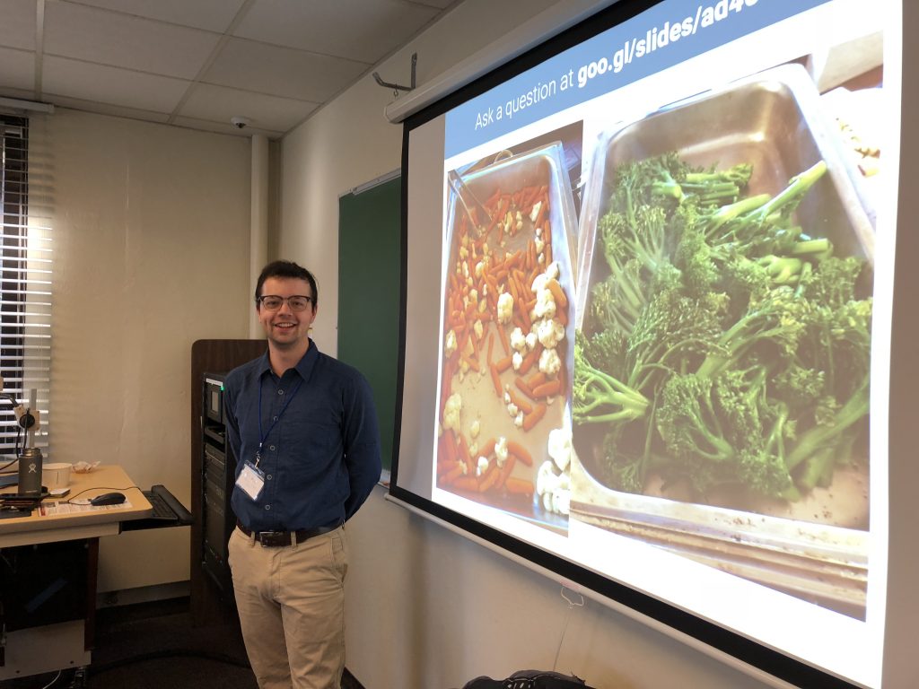 Tom Bryan giving his presentation at the SENCER Summer Institute.