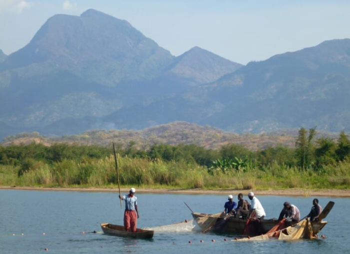 Lake Tanganyika, one of the African Great Lakes. 