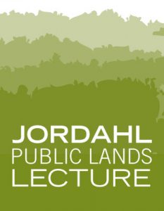 Jordahl Public Lands lecture poster.