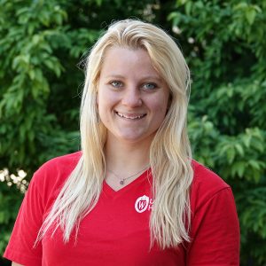 Breana Nehls, University Housing Sustainability Coordinator. Photo by Nathan Jandl.
