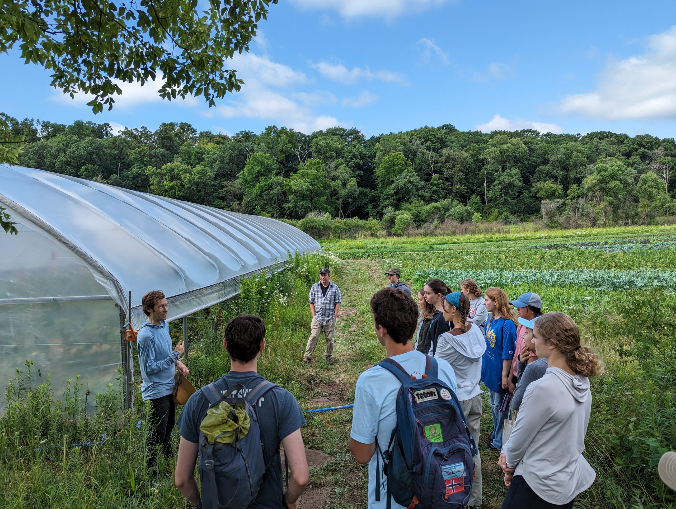 Interns toured the Farley Center for Peace, Justice & Sustainability.