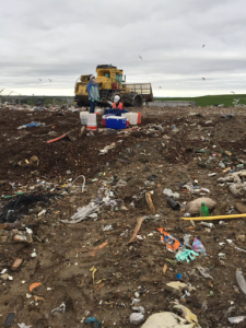 A landfill site at which this lab does research