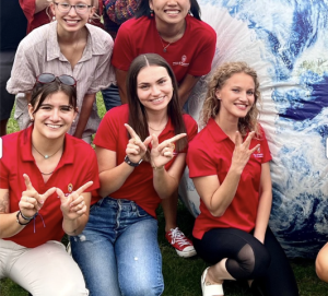 Olivia and other OS interns at Sustain-a-bash 2023